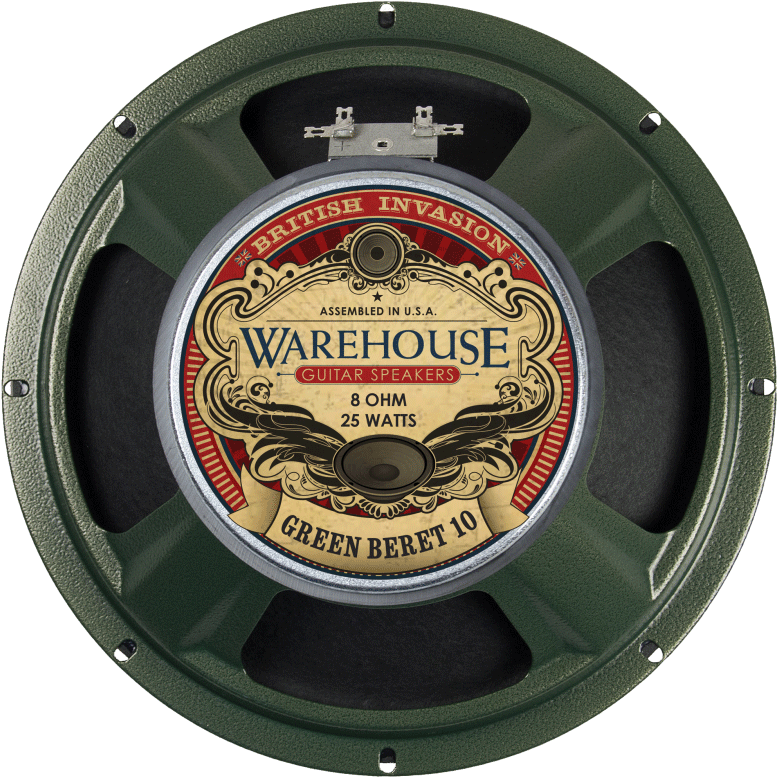 10" Green Beret - Warehouse Guitar Speakers Clipart (1400x1092), Png Download