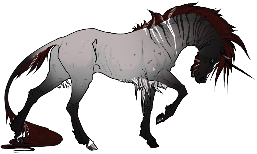 Badass Fukin Unicorn Dam Rite By P - Badass Unicorn Drawing Clipart (844x505), Png Download