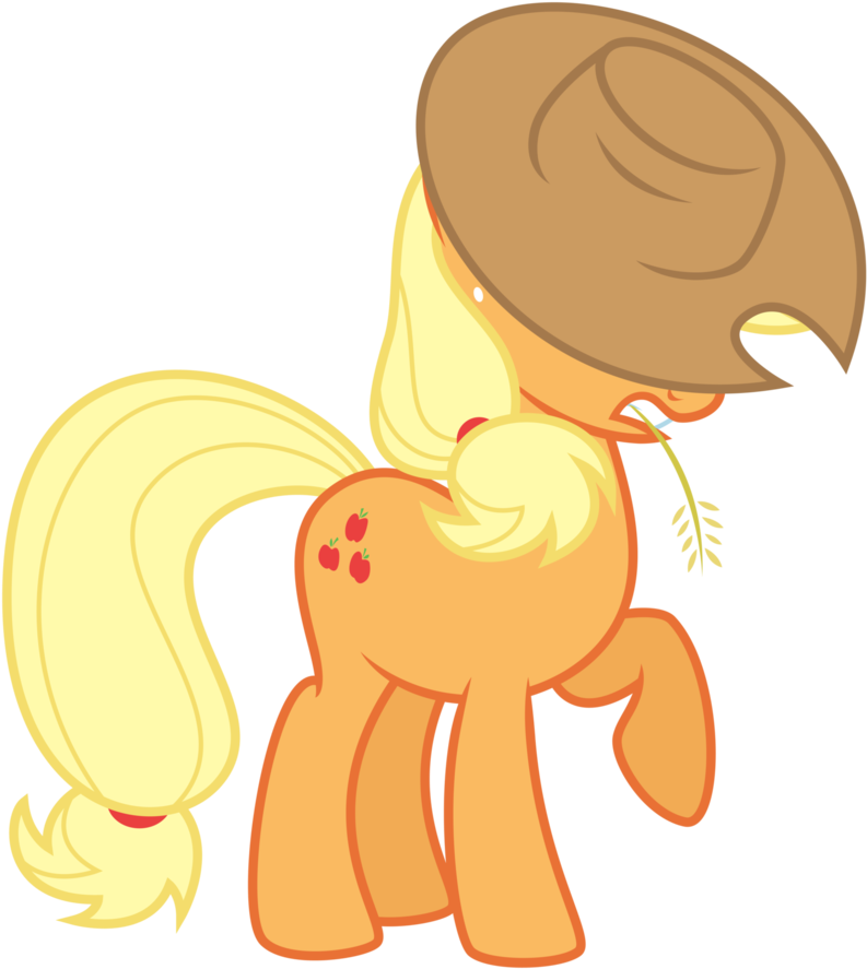 Rainbow Dash Cartoon Mammal Vertebrate Horse Like Mammal - Applejack Cute Clipart (835x956), Png Download