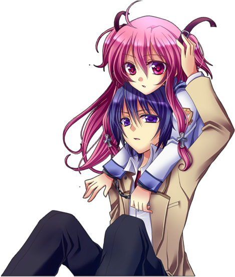 Angel Beats Yui Clipart (627x640), Png Download