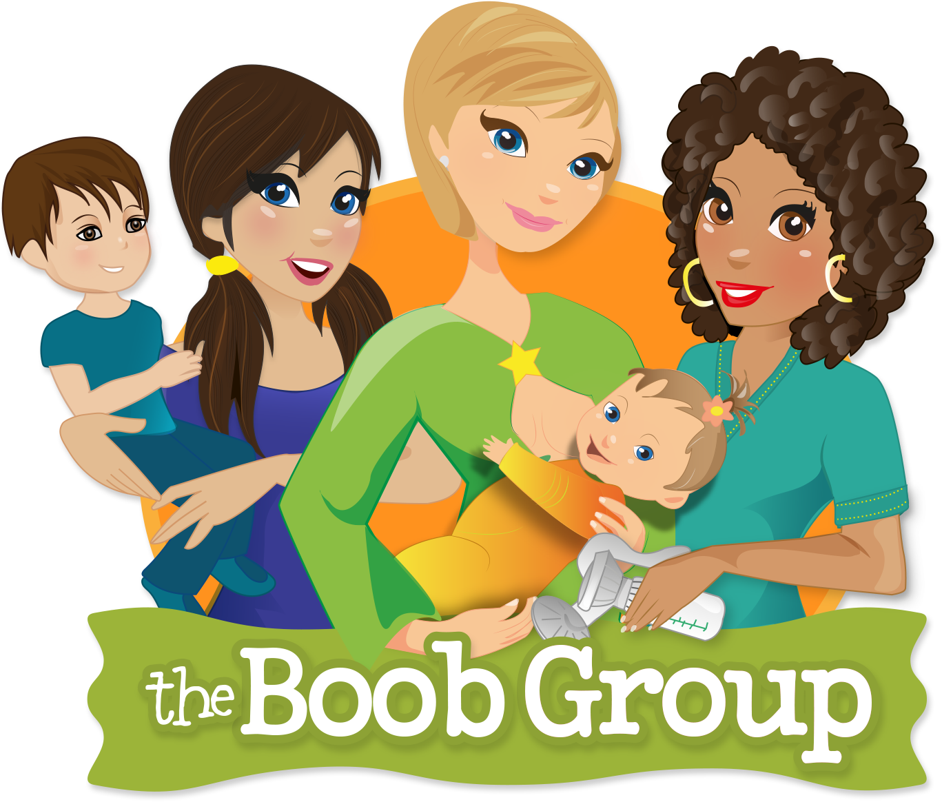 “where Moms Know Breast” - Breastfeeding Clipart (1400x1400), Png Download