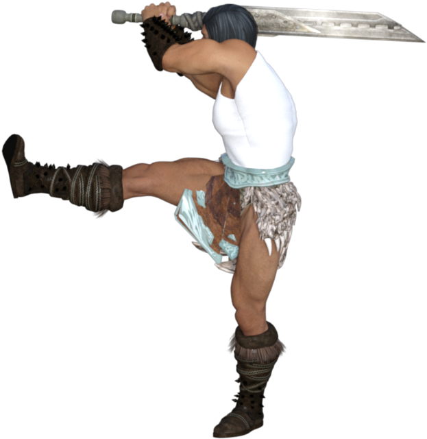 Barbarian Pos21b - Cosplay Clipart (700x910), Png Download