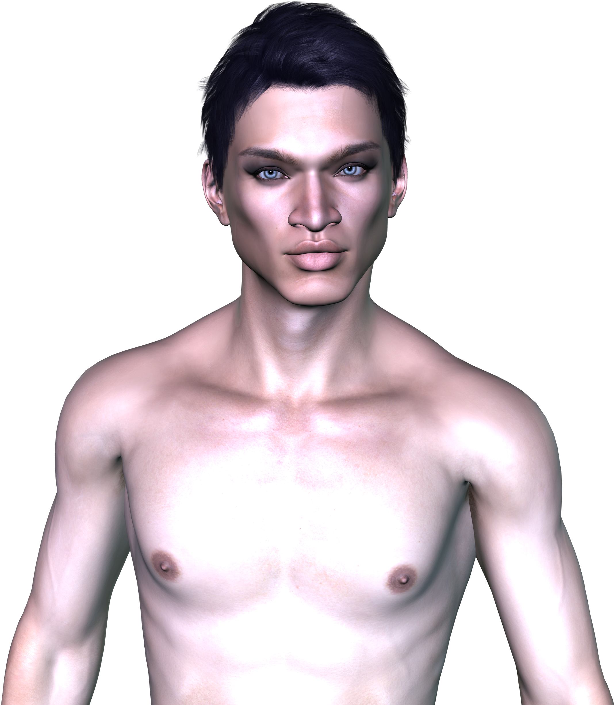 Effects Of Male Breasts/man Boobs - Barechested Clipart (666x720), Png Download