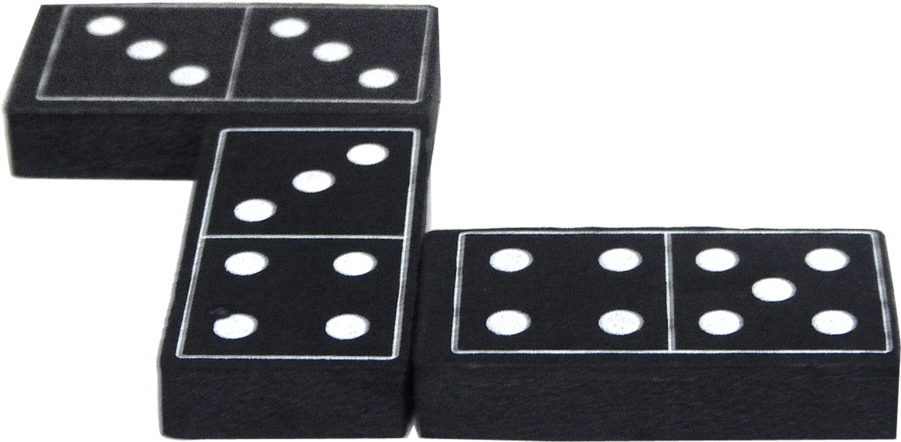 Dominoes Png - Black Dominoes Clipart (900x900), Png Download