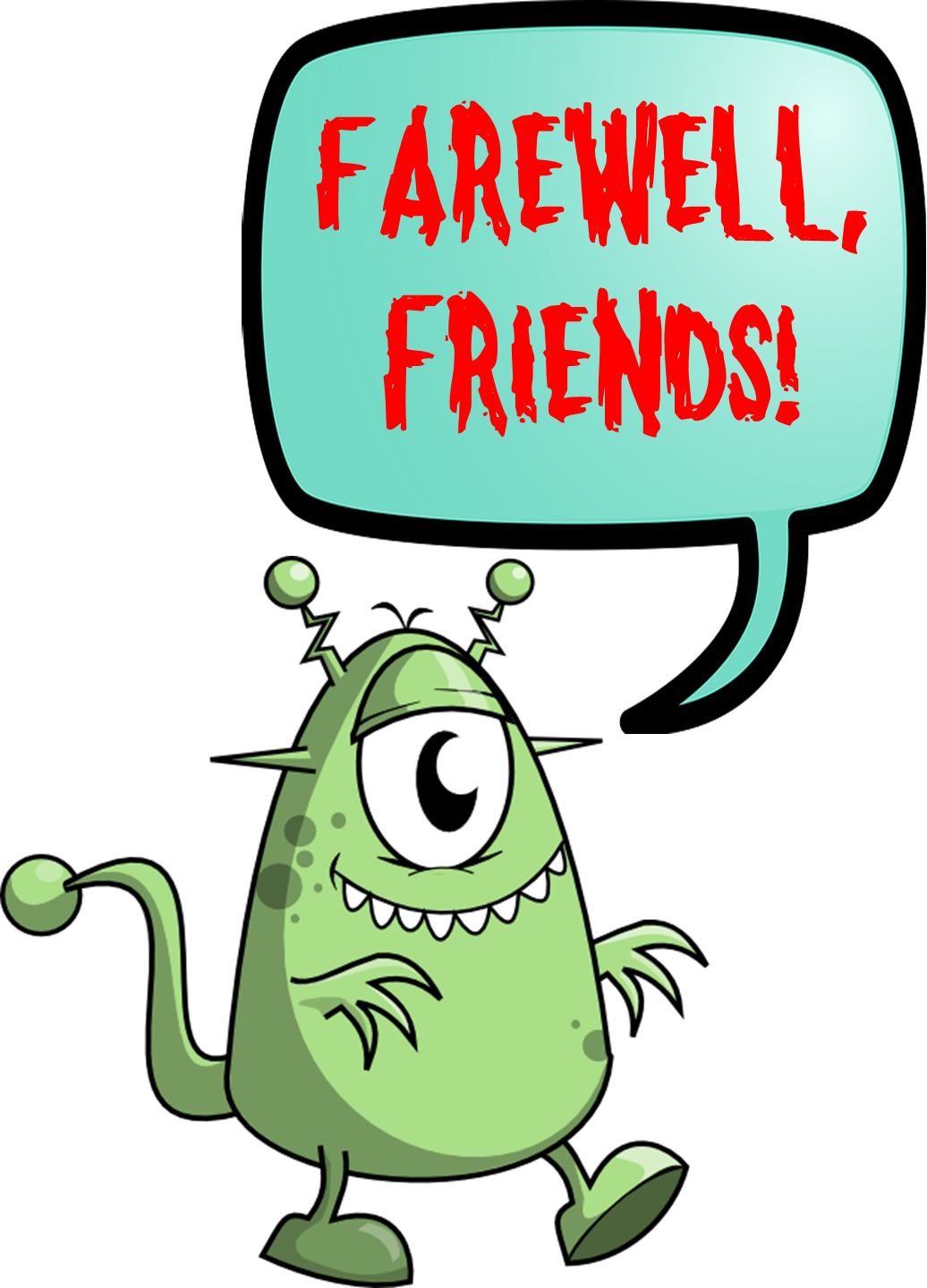 Free Farewell Clipart - Farewell Friends Clip Art - Png Download (1036x1439), Png Download