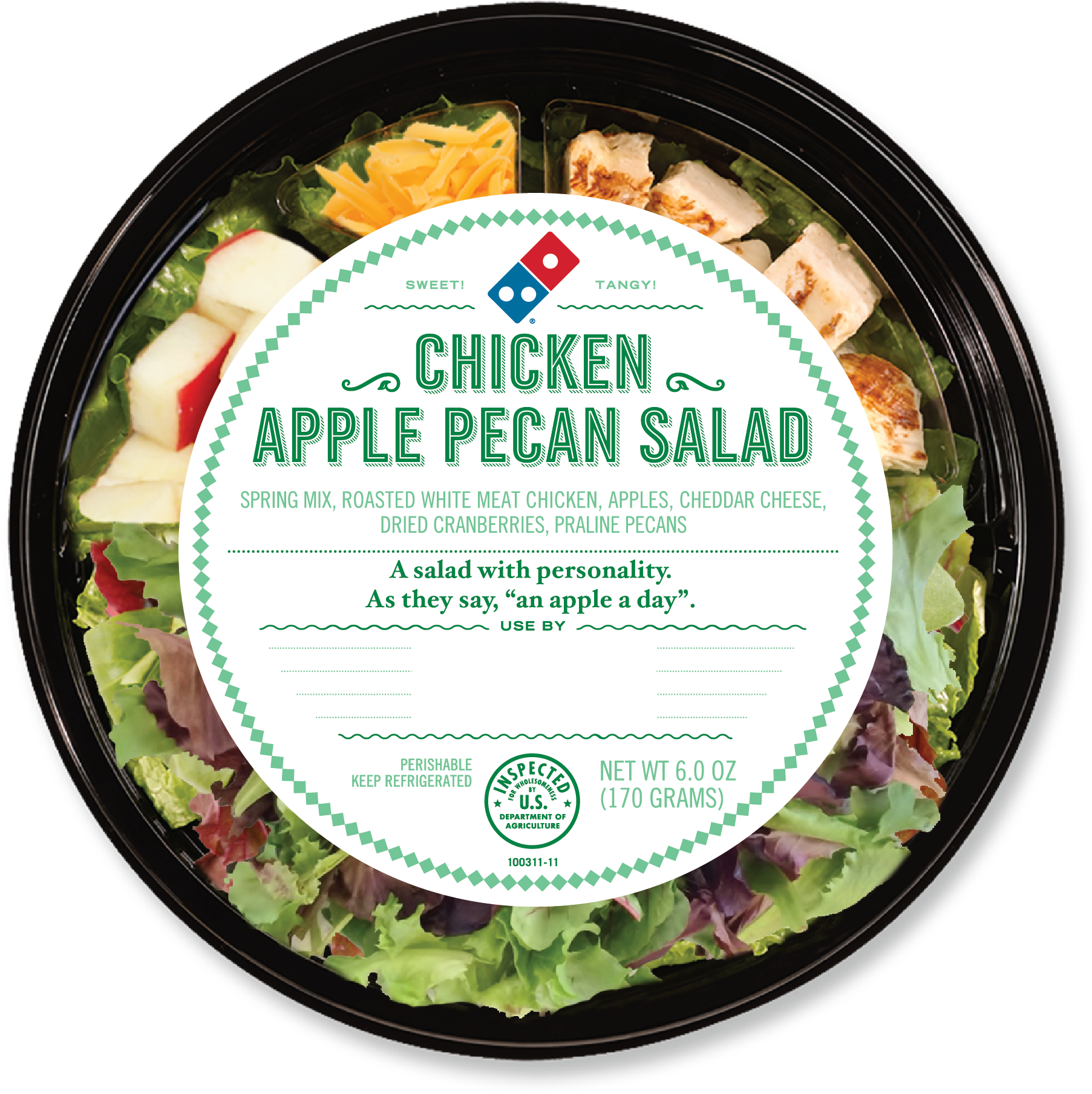 Domino's Pizza Is Rolling Out A Line Of Salads Created Clipart (1805x1809), Png Download