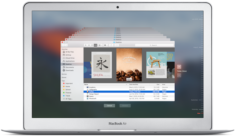 Timemachine - Cover Flow Macos Sierra Clipart (800x474), Png Download