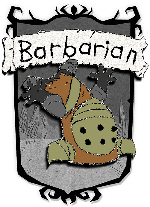 Castle Crashers, Barbarian - Don T Starve Together Characters Clipart (560x720), Png Download