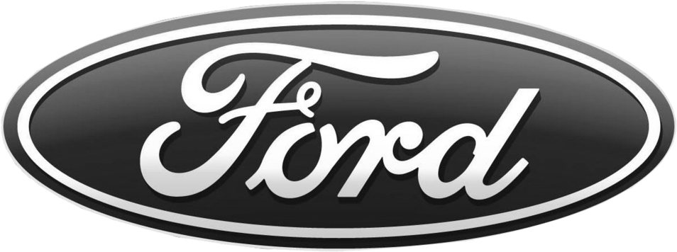 Bulletproof Ford Truck - Ford Logo Black Png Clipart (1024x399), Png Download