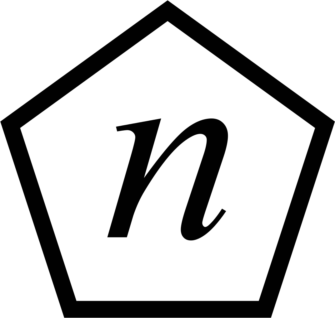 File - Pentagon-n - Svg - Pentagon N Clipart (1078x1024), Png Download