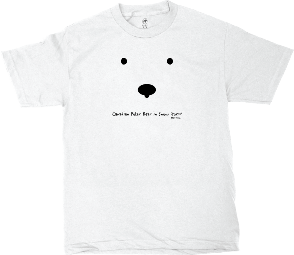Polar Bear In Snow Storm T-shirt - Polar Bear In Snow Storm T Shirt Clipart (600x520), Png Download