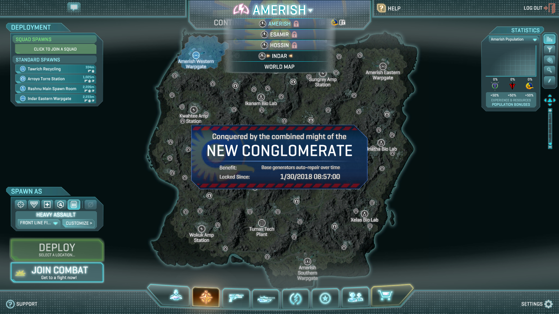 Dev Ui Bug] All The Continents Show The Unstable Icon - Planetside 2 Hive Icon Clipart (1920x1080), Png Download