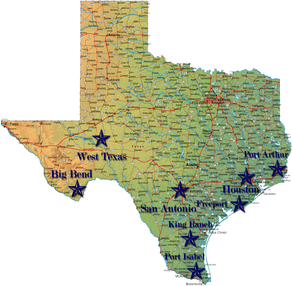 National Parks Texas Map Rating - Texas Map With National Parks Clipart (1000x943), Png Download