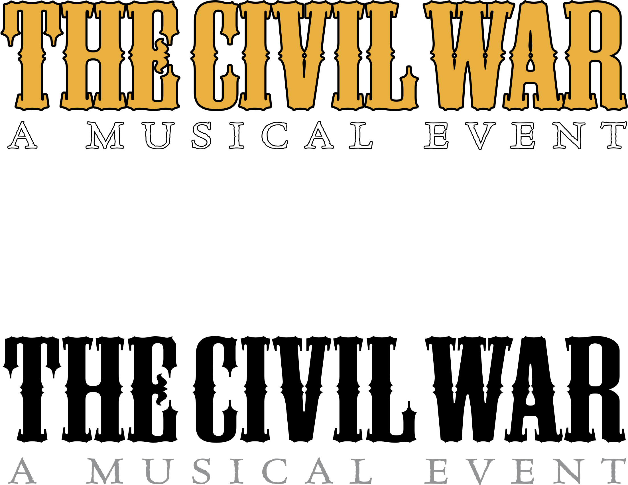 The Civil War Logo Png Transparent - Calligraphy Clipart (2400x2400), Png Download