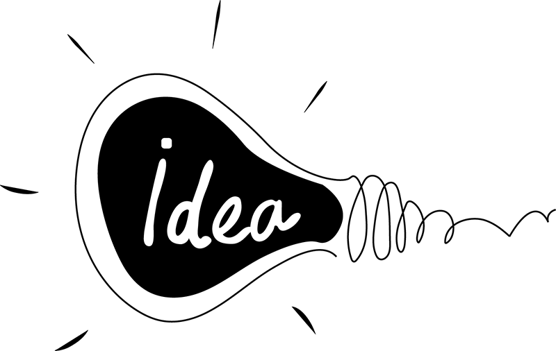 Http - //images - Clipartpanda - Com/stick Man Thinking - Creative Bulb Idea Png Transparent Png (800x506), Png Download