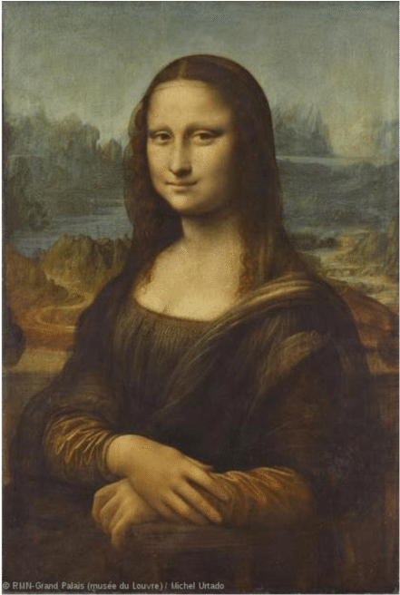 Mona Lisa Png - Mona Lisa By Da Vinci Clipart (850x673), Png Download