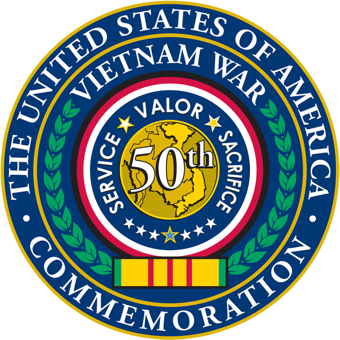 The Vietnam Peace Commemoration Committee Was Formed - 50 Vietnam War Commemoration Clipart (720x723), Png Download