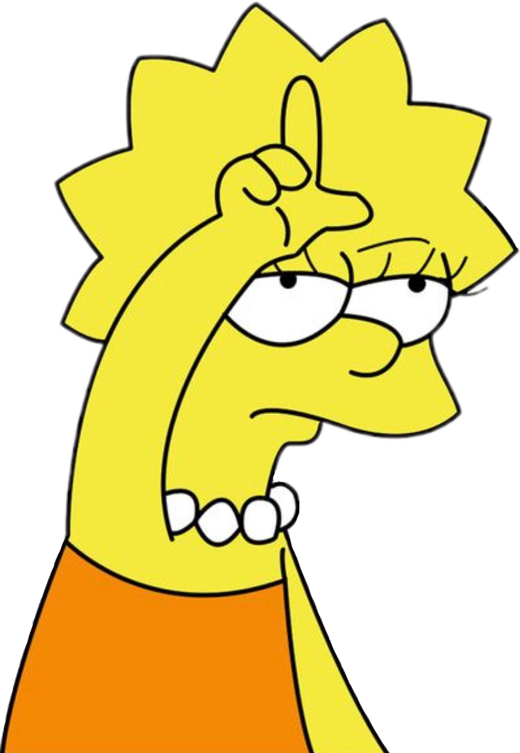 Lisa Simpson Loser - Lisa Simpson Clipart (749x1084), Png Download