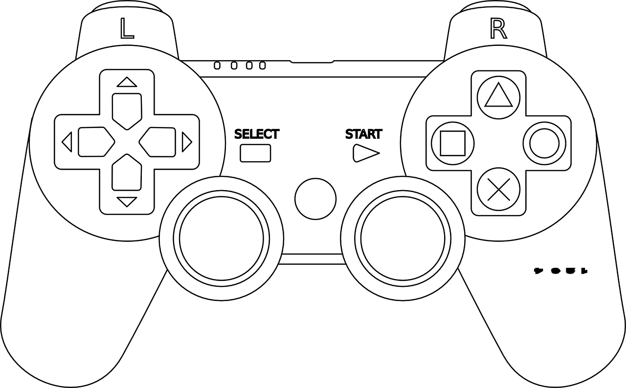 Manette Ps3 Dessin Png - Playstation 4 Controller Tekening Clipart (960x596), Png Download