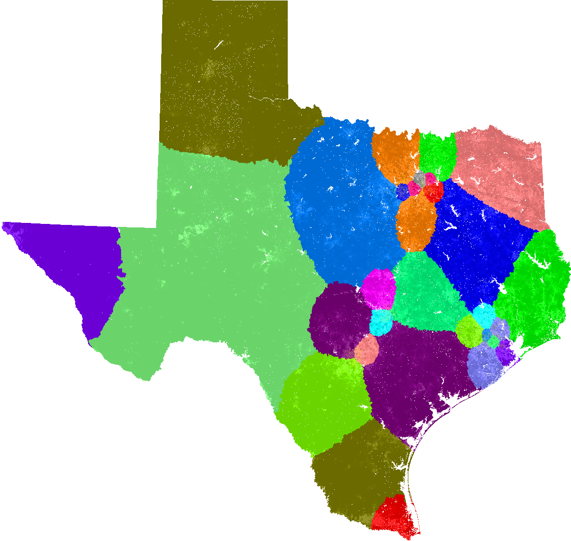 Texas Senate Congressional District Map, Current - Caprock Canyon Texas Map Clipart (1141x1080), Png Download