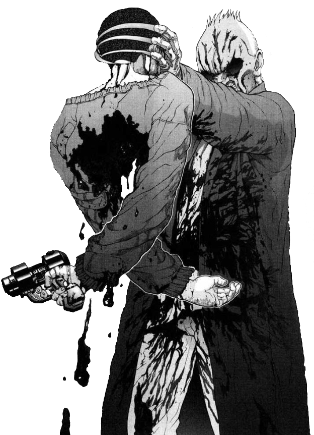 Manga Gore Photo - Gantz Clipart (640x903), Png Download