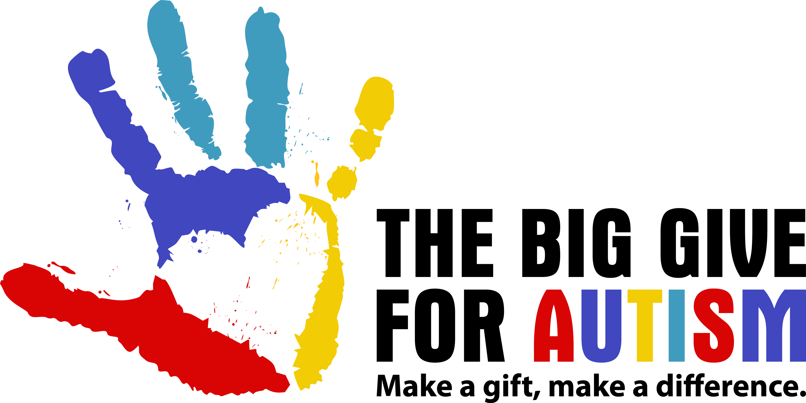 The Big Give For Autism Horiz Fullcolor - Support Autism Png Clipart (3256x1631), Png Download