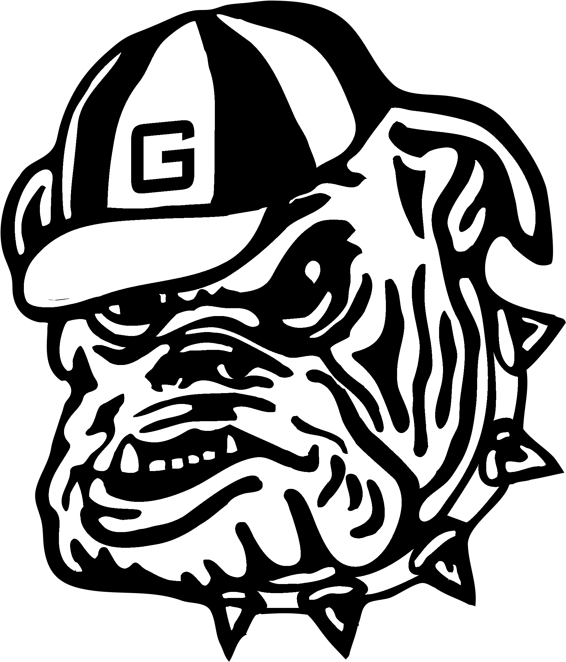 Georgia Bulldogs Logo Png - Georgia Bulldog Logo Svg Clipart (2400x2400), Png Download