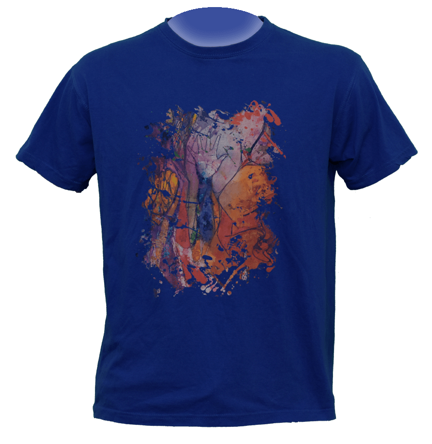 High Five In Color - Active Shirt Clipart (855x878), Png Download