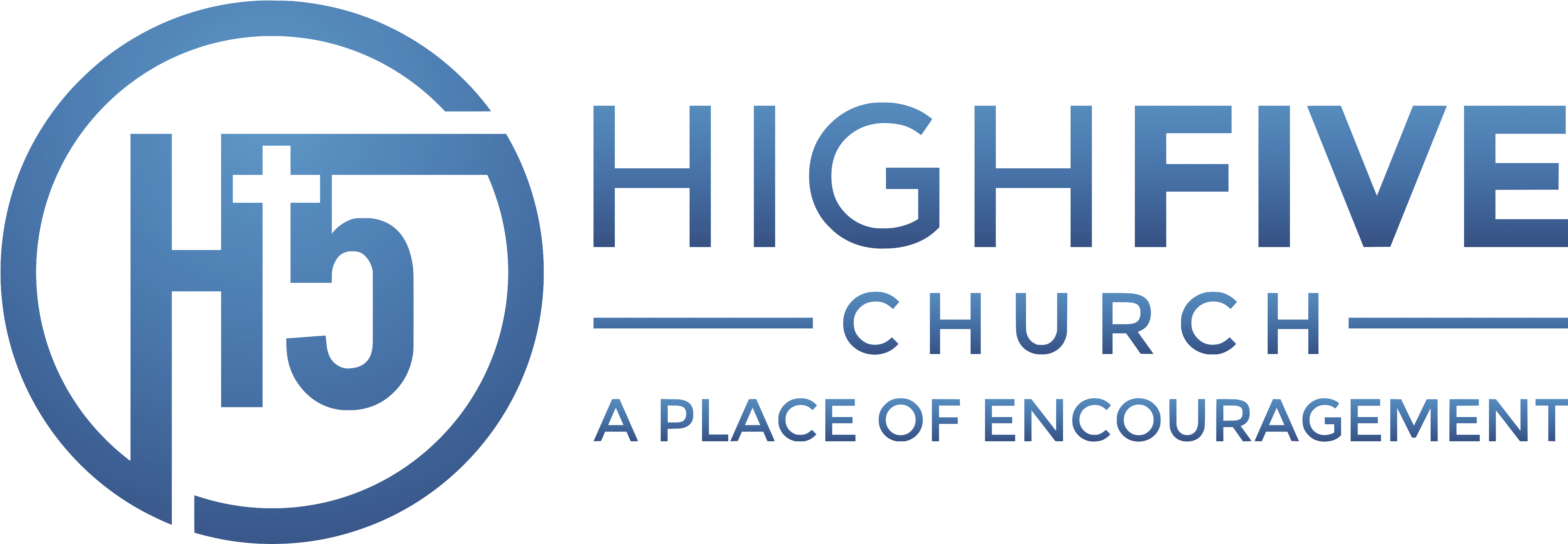 High Five Church - Graphic Design Clipart (5079x1774), Png Download