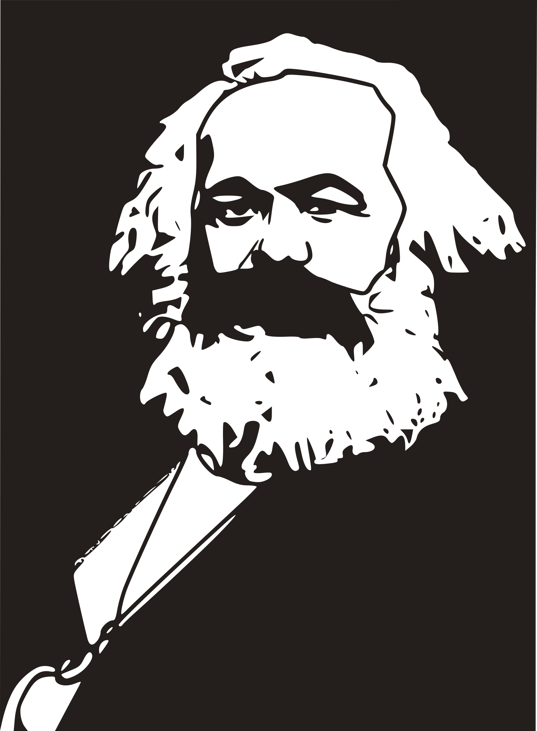 Marxism Socialism Economics Capitalism Philosopher - Karl Marx Line Art Clipart (551x750), Png Download