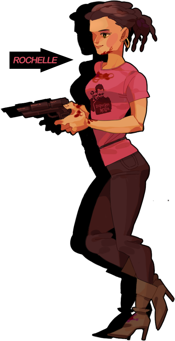 Nick Rochelle Left 4 Dead 2 Coach Ellis - Air Gun Clipart (826x1291), Png Download