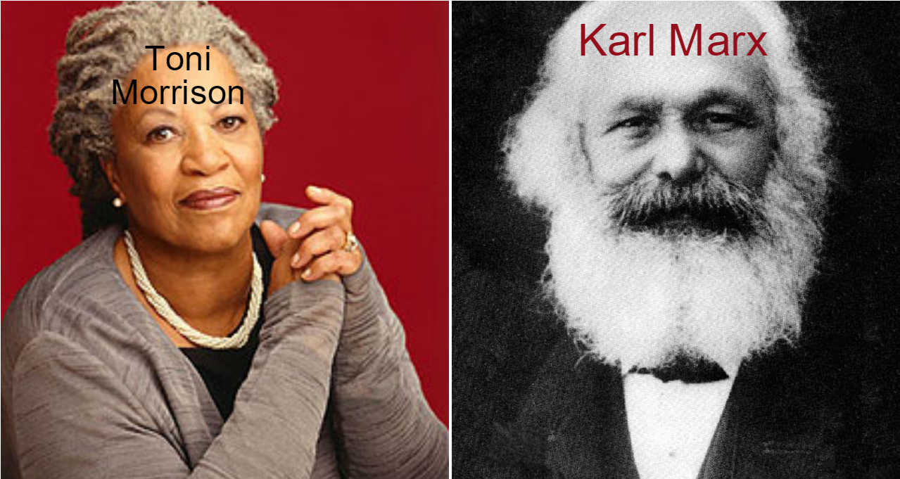 Toni Morrison Was The Writer Of Beloved - Karl Marx Seize The Means Of Production Clipart (1366x768), Png Download
