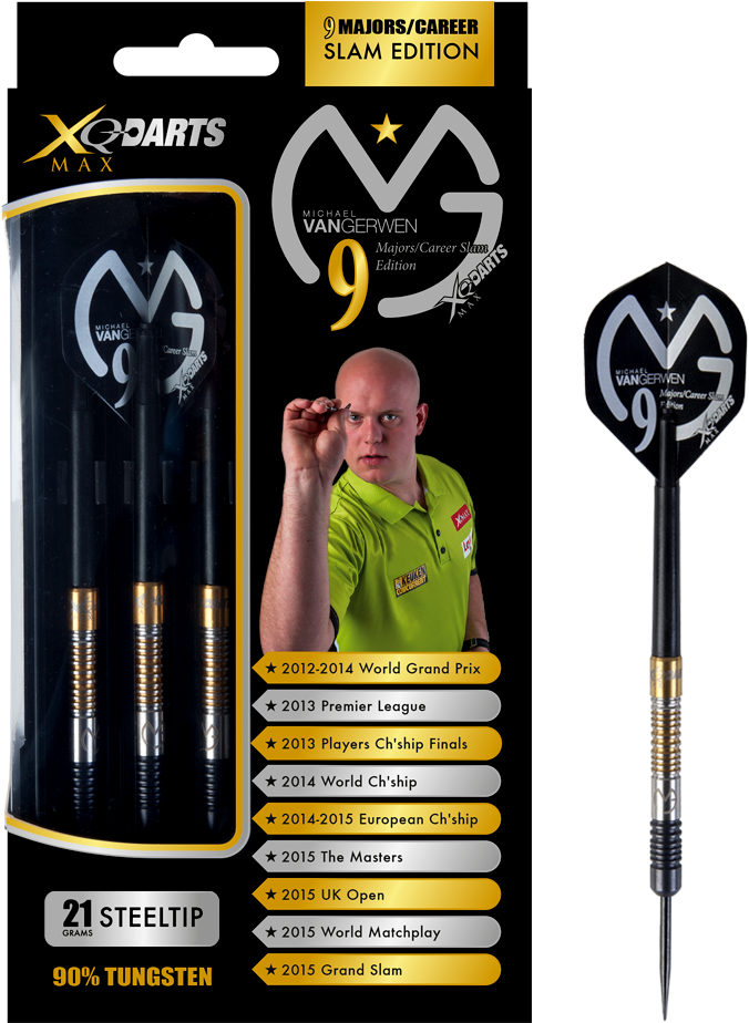 Mvg Career Slam Edition Steel Tip Darts Clipart (1200x1200), Png Download