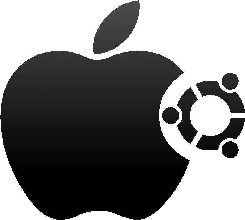 Macbuntu Logo - Ubuntu Logo Black Png Clipart (810x810), Png Download