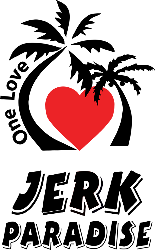 Jerk Paradise Logo - Logo For Paradise Food Clipart (513x827), Png Download