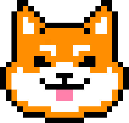 Doge - Pixel Art Cute Animals Clipart (592x592), Png Download