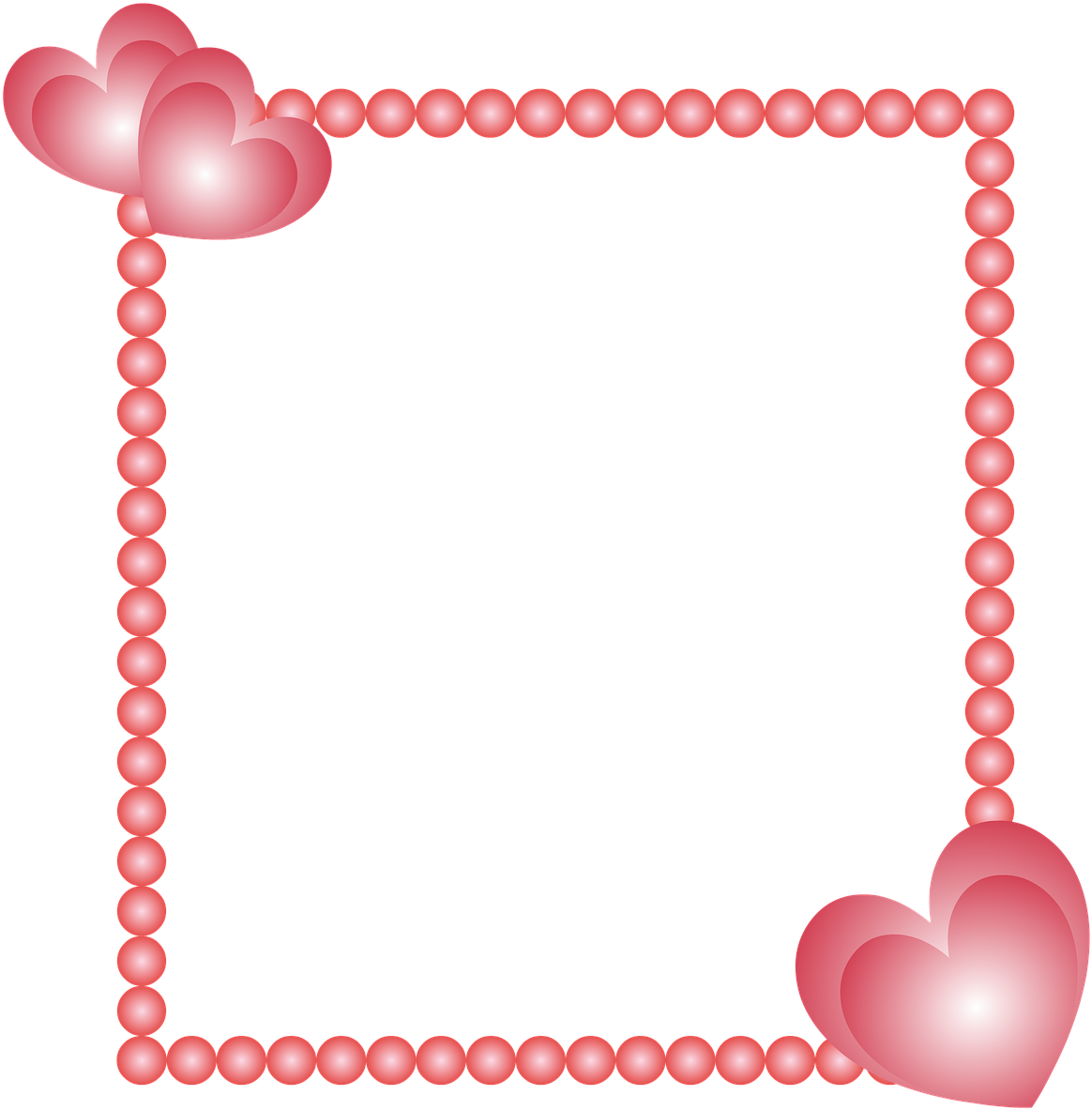 Cadre Coeur Cœurs Moldura Com Coracao Png Clipart Large Size Png Image Pikpng