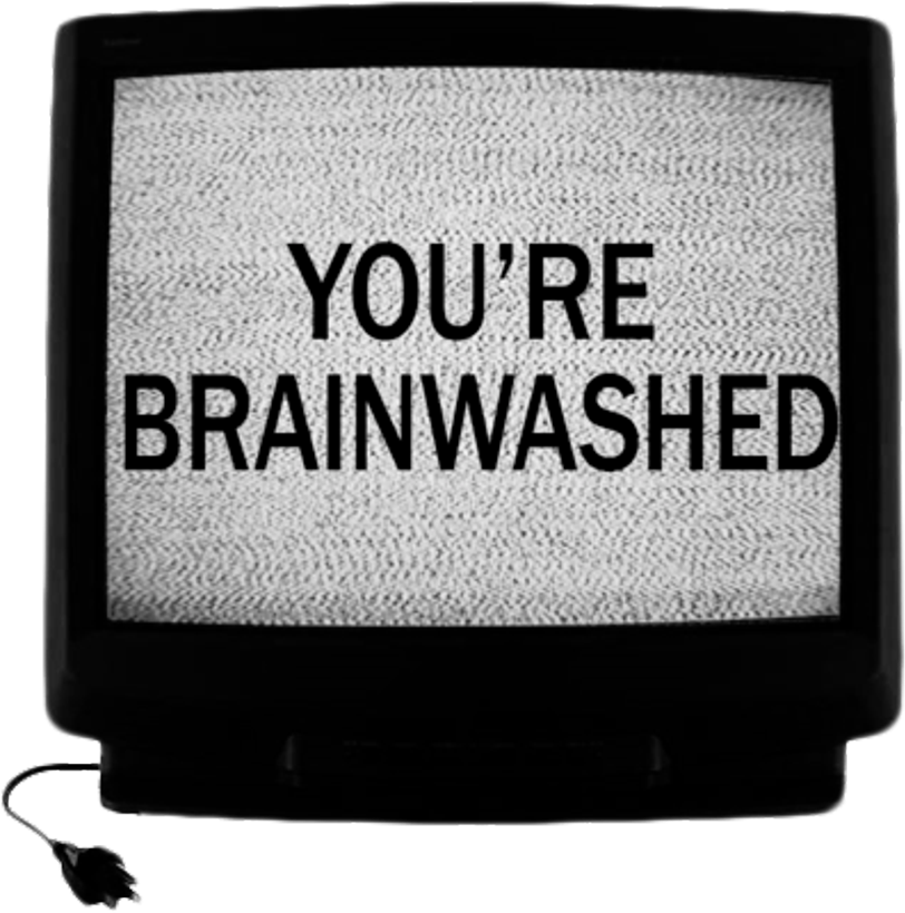 #brainwashed #static #tv #goth #aesthetic - You Ve Been Brainwashed Clipart (1024x895), Png Download