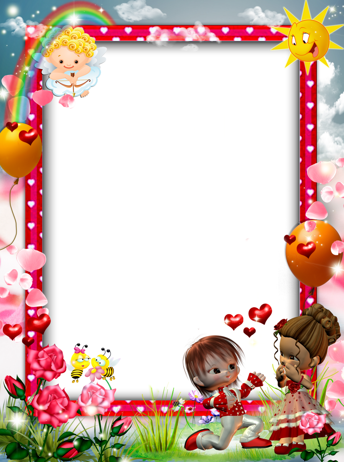 Molduras Png Infantil - Beautiful Frames For Kids Clipart (1191x1600), Png Download