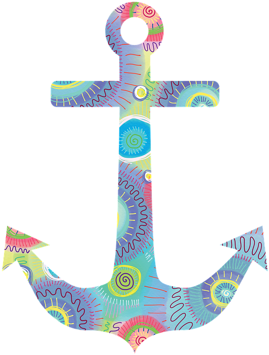 Anchor, Nautical, Beach, Ocean, Summer, Weight, Symbol - Vector Graphics Clipart (720x720), Png Download