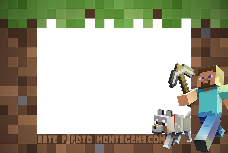 Daniela Genovese - Montagem De Fotos Minecraft Clipart (898x603), Png Download