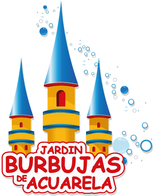 Logo Burbujas - Jardin Burbujas De Acuarela Clipart (532x674), Png Download