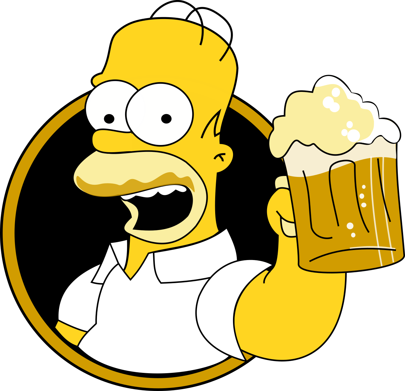 Homero Simpson Cerveza, Png, Svg - Onuma National Park Station Clipart (1295x1251), Png Download
