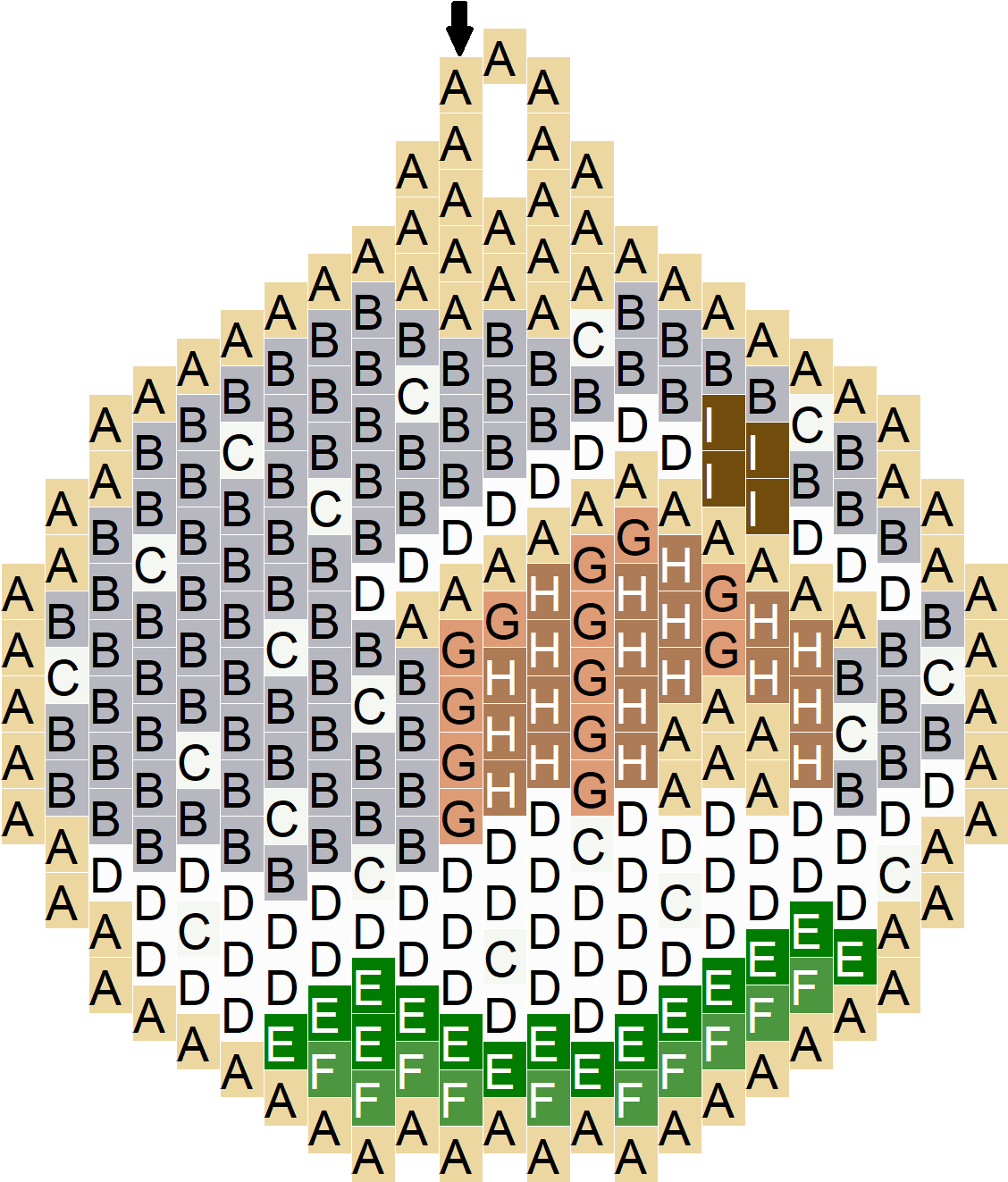 Grille Diagramme Motif Boule Noel Tissage Brick Stitch - Circle Clipart (1127x1419), Png Download