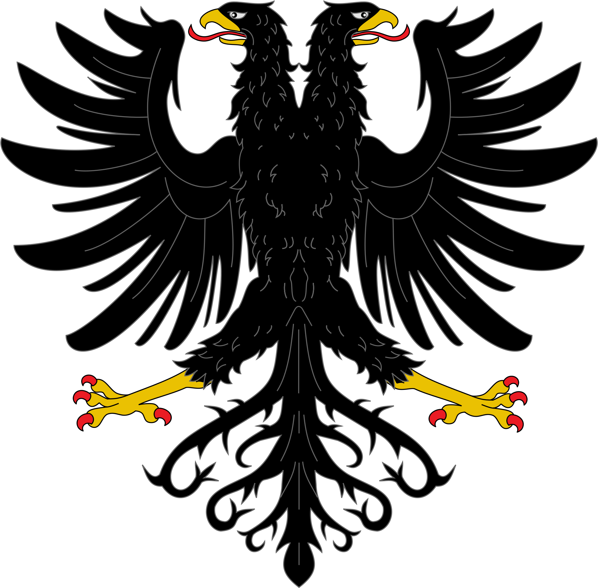 Open - Free Clip Art Double Headed Eagle - Png Download (2000x1968), Png Download