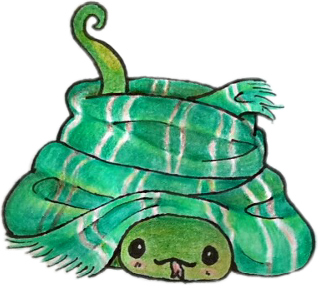 #snake #harrypotter #hogwarts #slytherin - Illustration Clipart (1024x919), Png Download