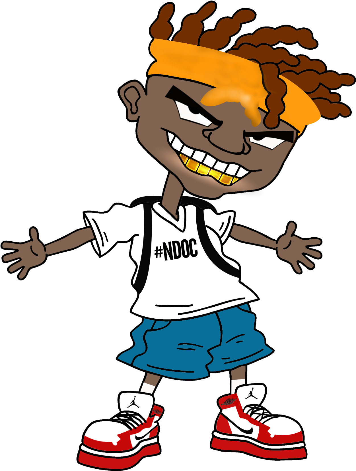 [new Music] Fetty Wap 1738 - Hit Dem Folk Cartoon Clipart (2000x2000), Png Download