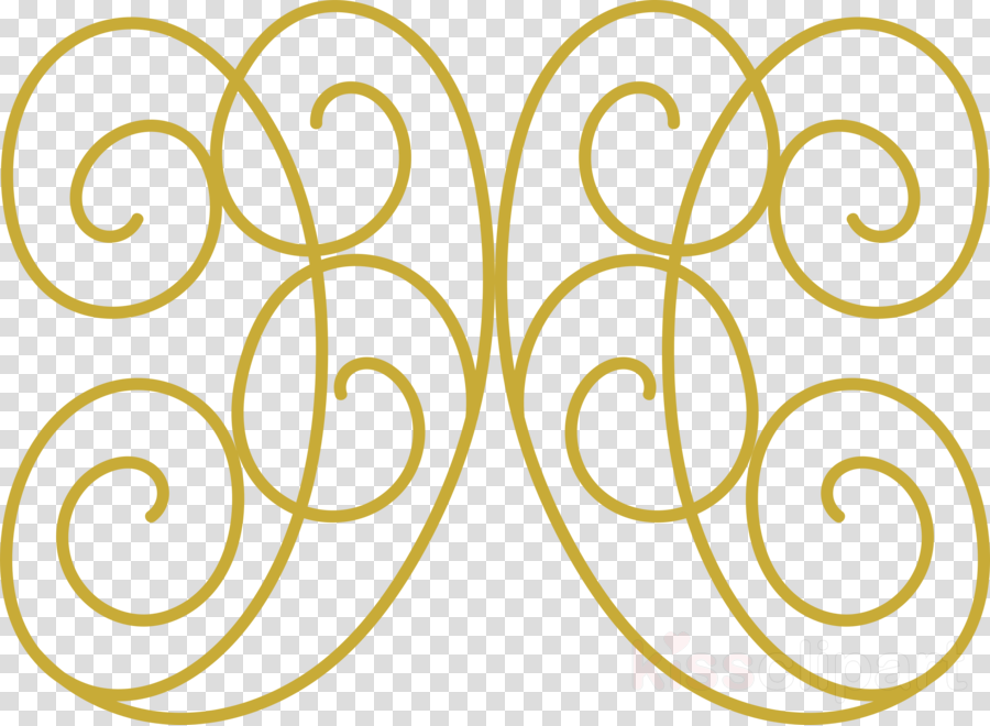 Download Fancy Gold Swirls Clipart Clip Art Gold Yellow - Golden Swirls Design - Png Download (900x660), Png Download