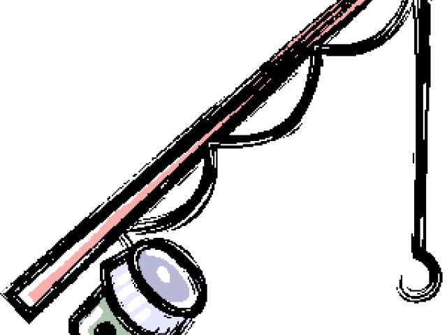 Fishing Pole Clipart Bobber - Fishing Pole Clipart - Png Download (640x480), Png Download
