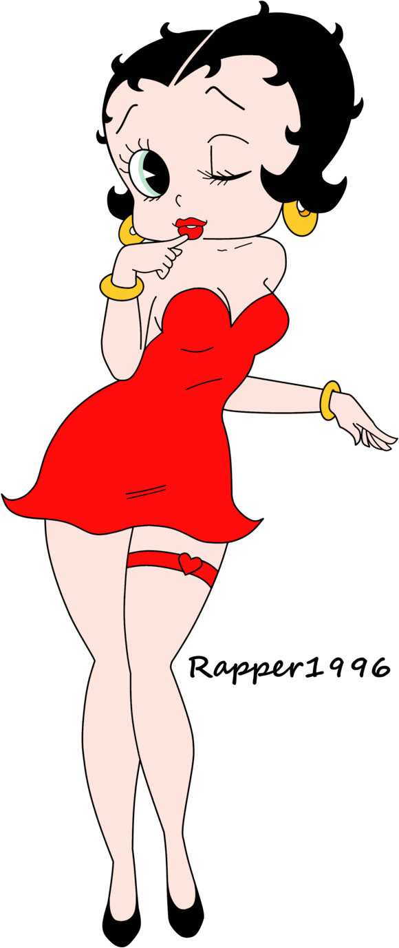 Betty Boop Png - Cartoon Clipart (580x1378), Png Download